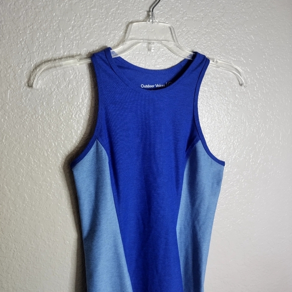 Outdoor Voices Blue Colorblock Athena Dress Sz S - Picture 3 of 9